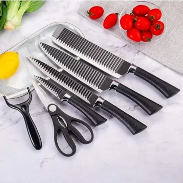 Conjunto 6 PCs de Facas Aço Inoxidável - Image 2