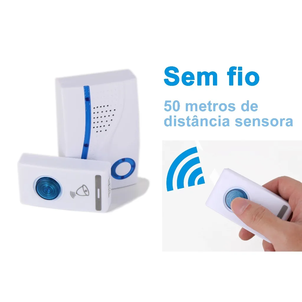 Campainha Residencial Sem Fio Wireless 50 Á 100 Metros - Imagem 2