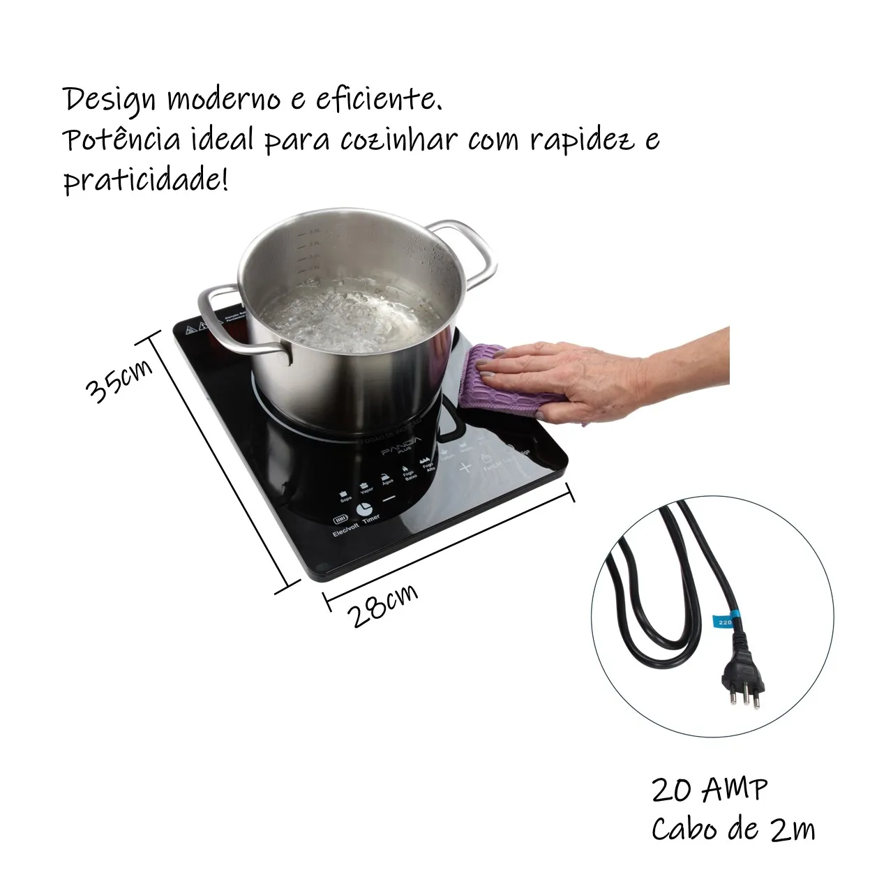 Cooktop de Indução PandaPlus 1 Boca - Imagem 5