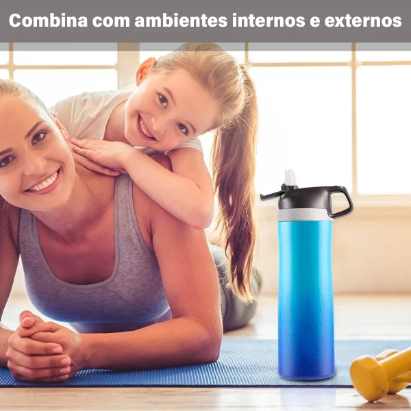 Garrafa Térmica Aço Inox  a Vácuo 550ml - Image 3