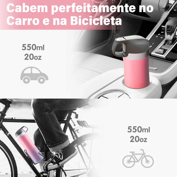 Garrafa Térmica Aço Inox  a Vácuo 550ml - Image 10