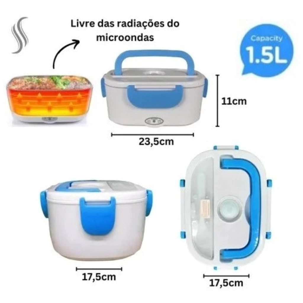 Marmita Elétrica Térmica Bivolt Startools com Colher - Imagem 3